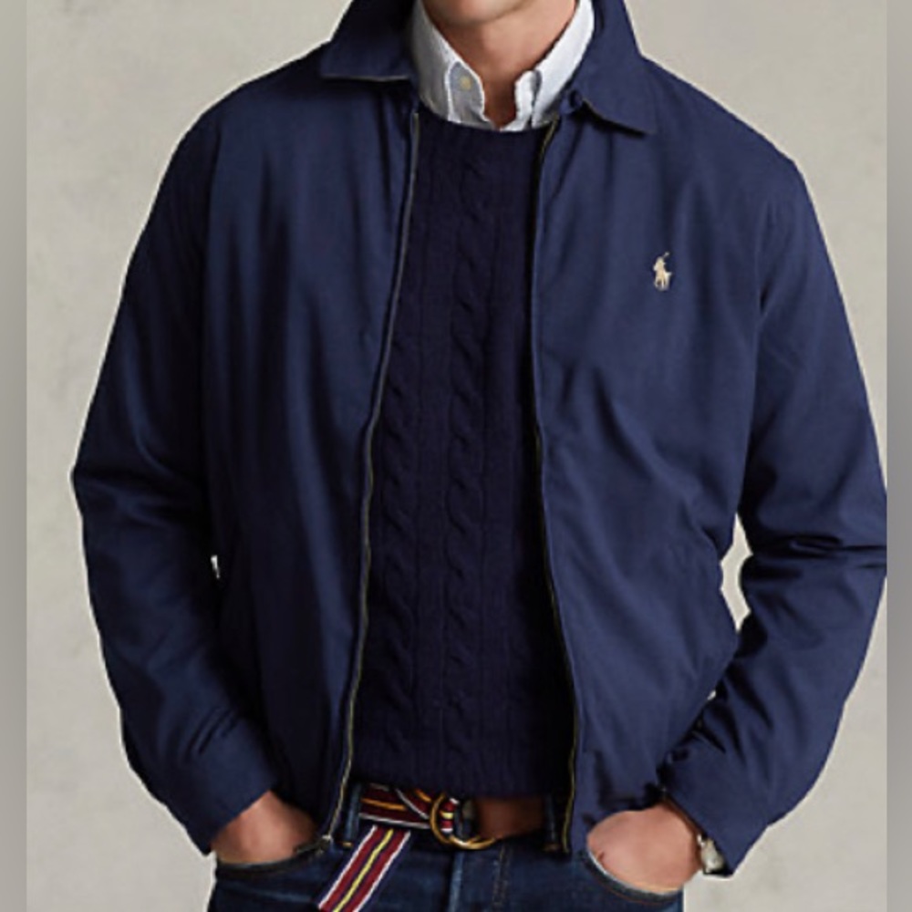 Polo Ralph Lauren Navy Bi-Swing Jacket (Windbreaker) Men’s Large
